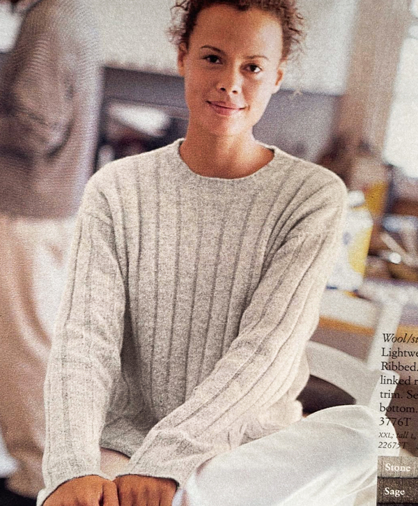 woman in beige sweater