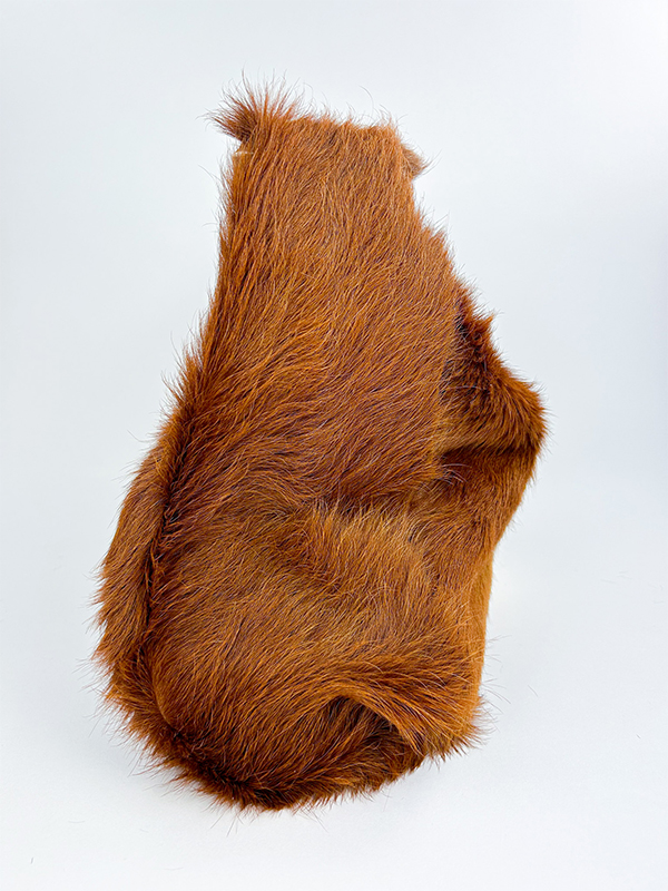 cowhide bag side view